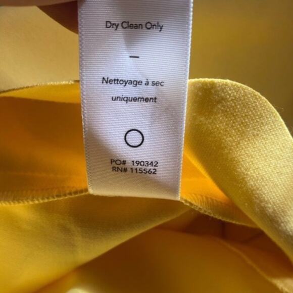 Likely Everly Scalloped Trim Sheath Dress in Snapdragon Yellow 4 NWOT - Picture 7 of 8